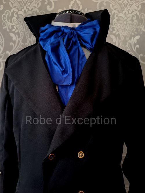 Cravate Lavallière Baghera En Soie Vintage - Foulard Homme Multicolore - Occasion Très Bon état