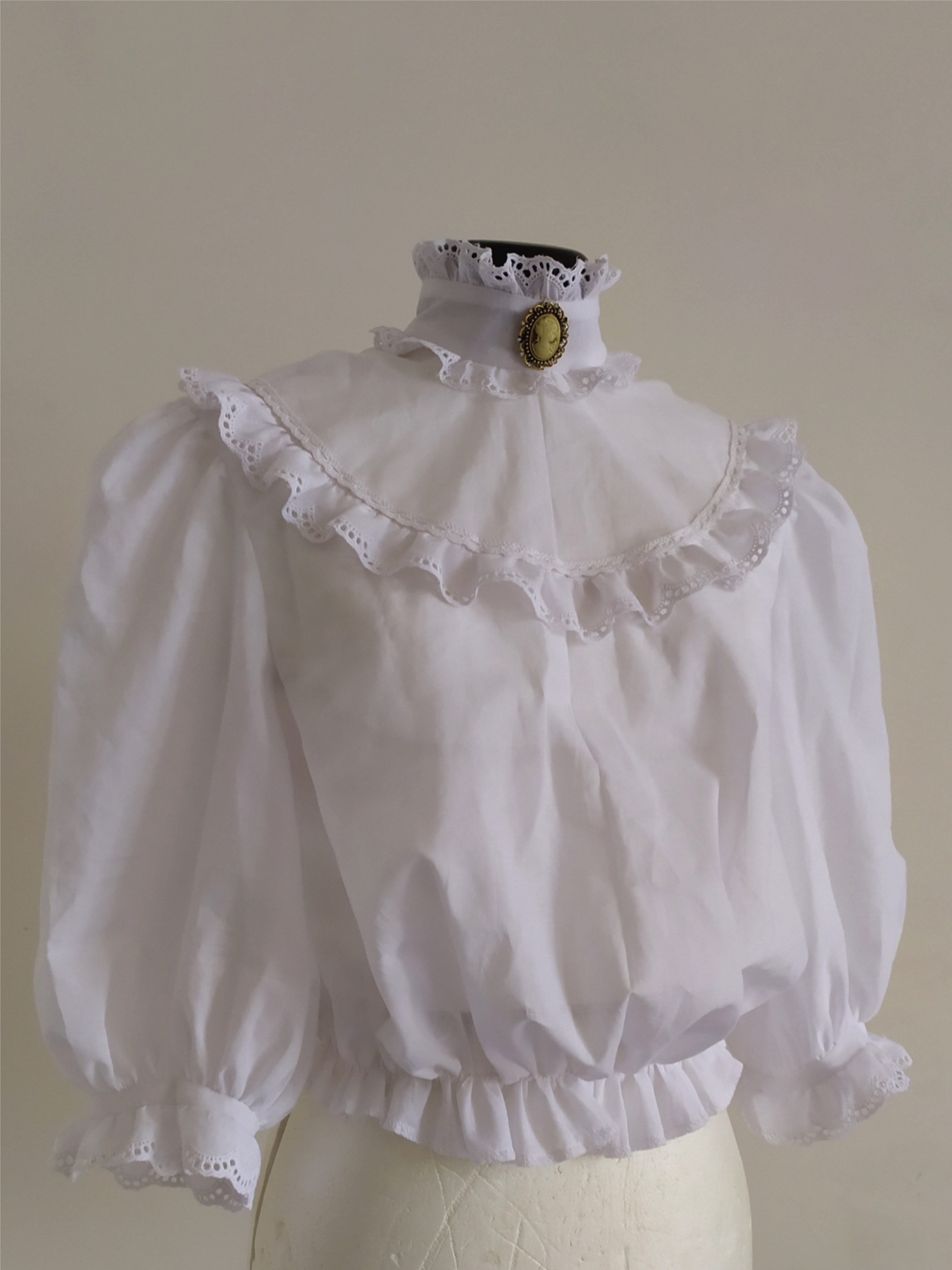 Chemisier Homme Médiéval à Volants - Style Gothique Victorien - Tissu Polyester - Pour Déguisement, Soirée à Thème