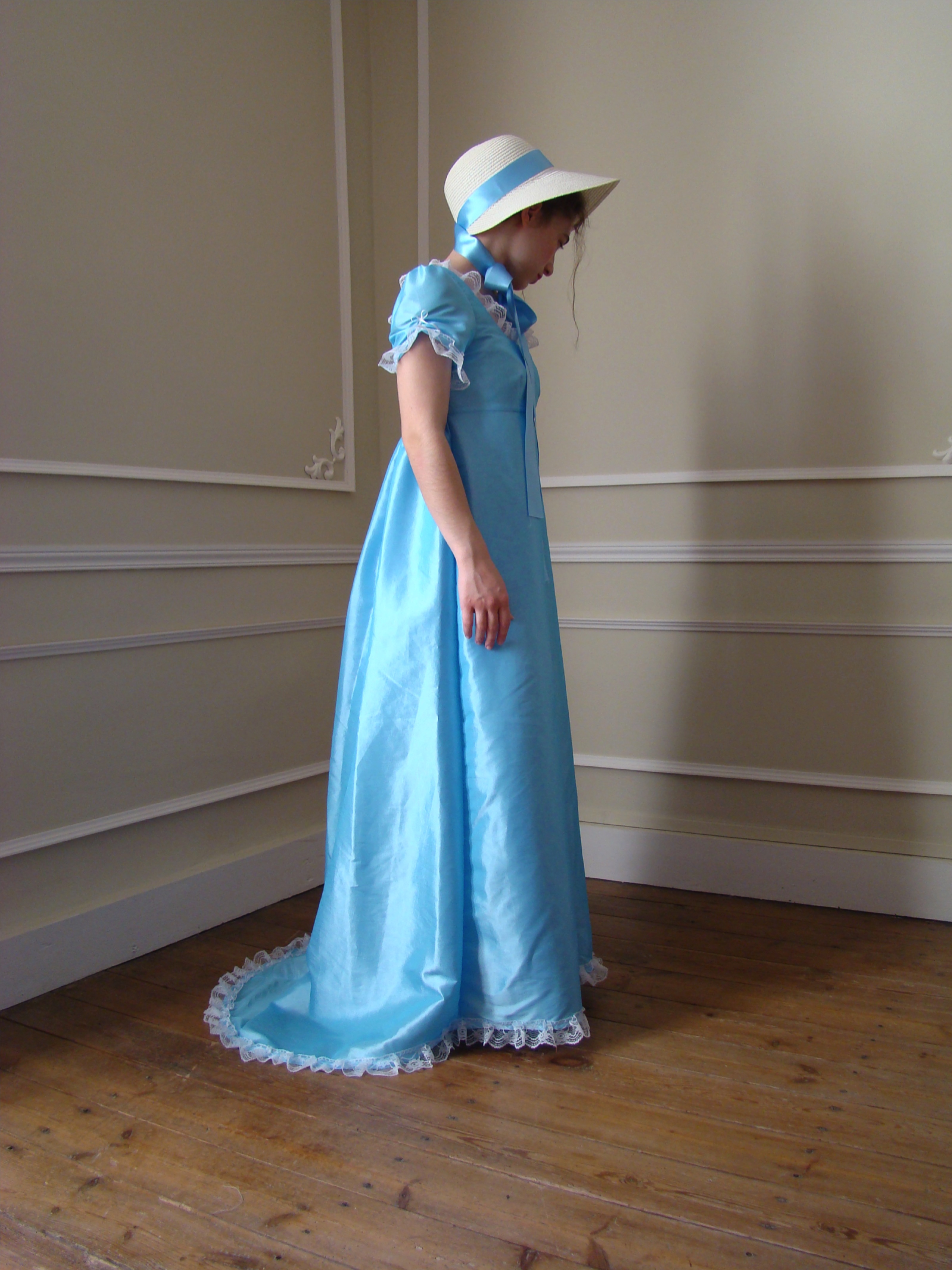 Regency blue dress