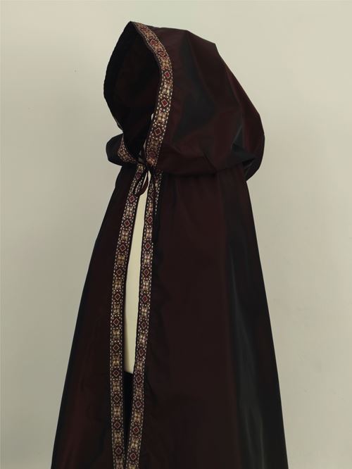 Robe Médiévale Bourgeoise Avec Cape, Occasion
